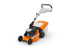 STIHL RM 248 Benzin Rasenmäher seitlich